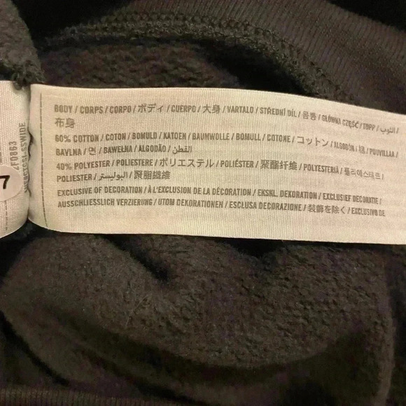 Abercrombie & Fitch Fleece Sweatshirt Pullover Oversized Snap Side XXS - Picture 5 of 5